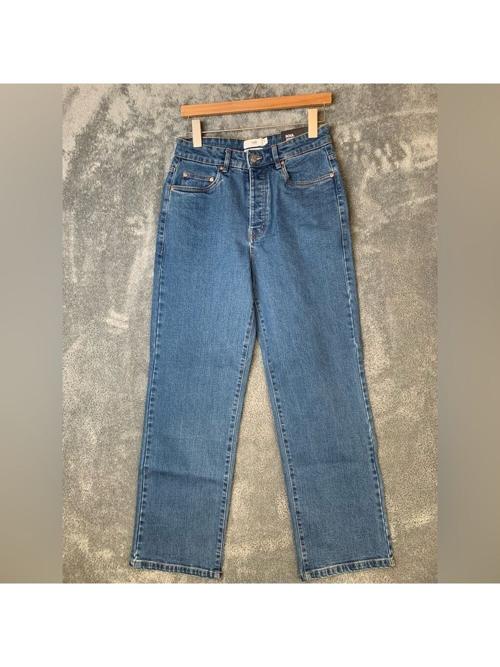 NWT! Twik Soul High Rise Straight Leg Size 28 Jeans Organic Cotton - Picture 2 of 12